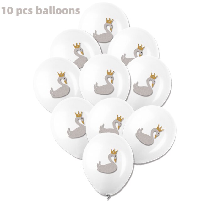 Swan balloons