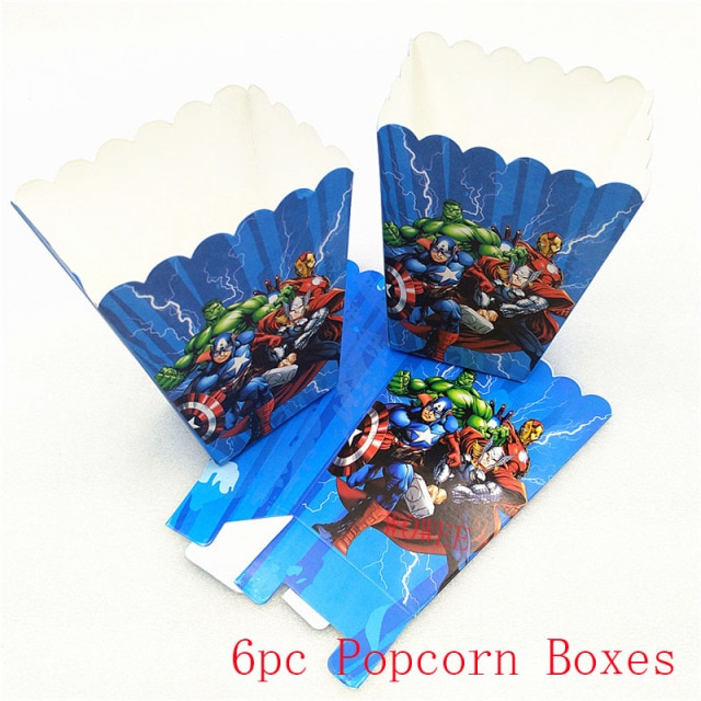 6pc Popcorn Boxes
