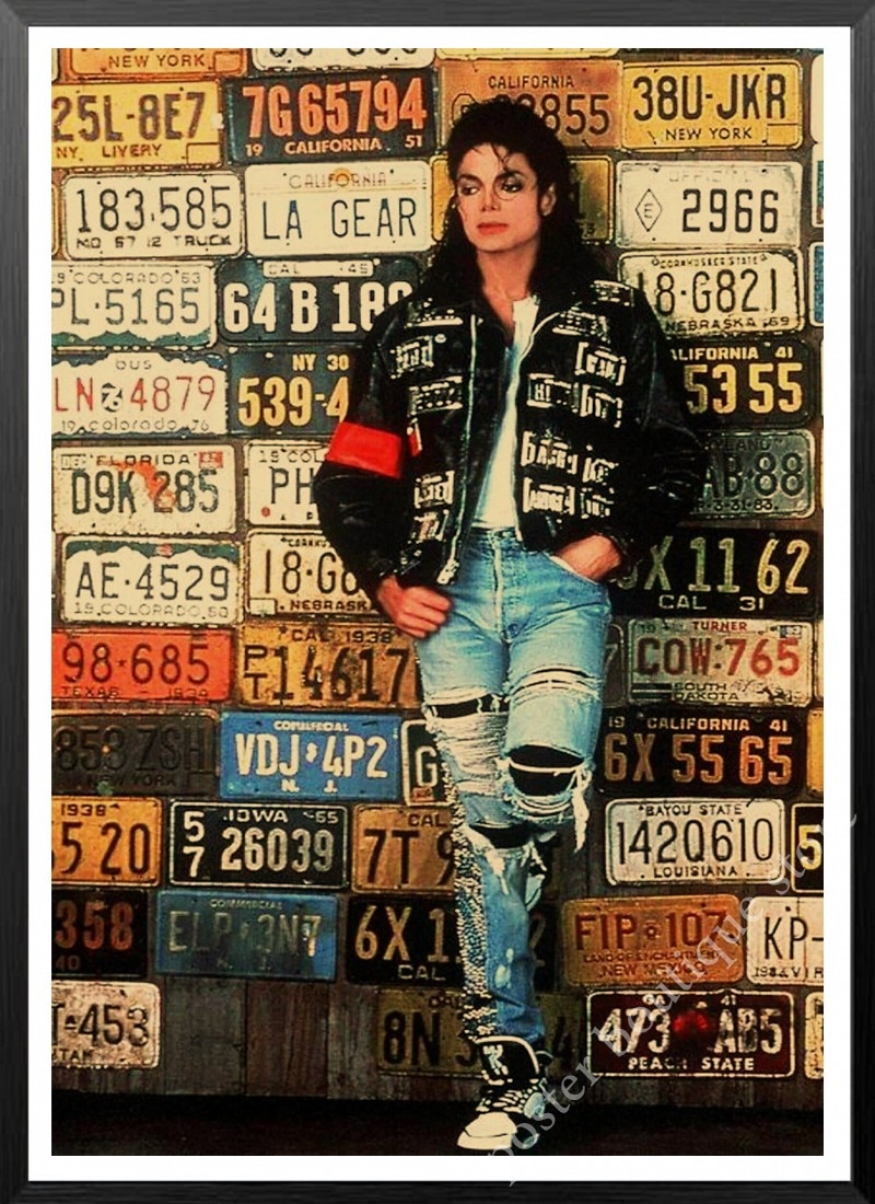 Michael Jackson Poszter, Fali Dekoráció, Zenei Pop Ajándékötletek, Art, Nátronpapír Matrica