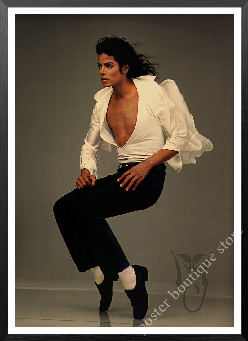 Michael Jackson Poszter, Fali Dekoráció, Zenei Pop Ajándékötletek, Art, Nátronpapír Matrica
