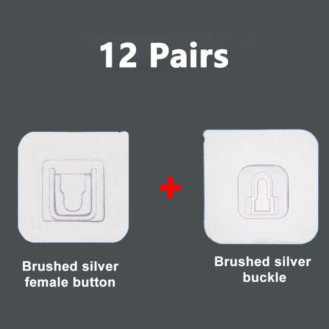 12 pairs Silver