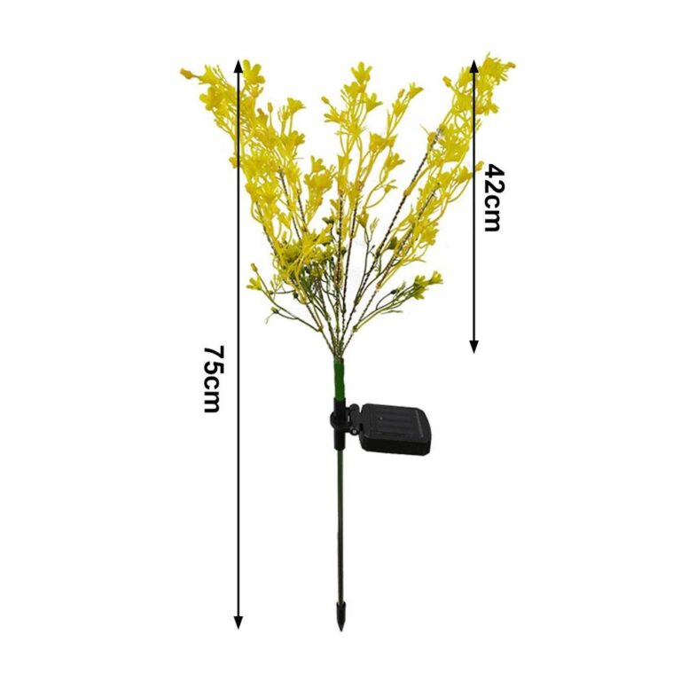 Vízálló Kerti Lámpa Fény Szolár Led Virágrepce Virágok Gyönyörű Napfény Ajándék Party Szabadtéri Udvar Kertészeti Dekoráció - Image 4