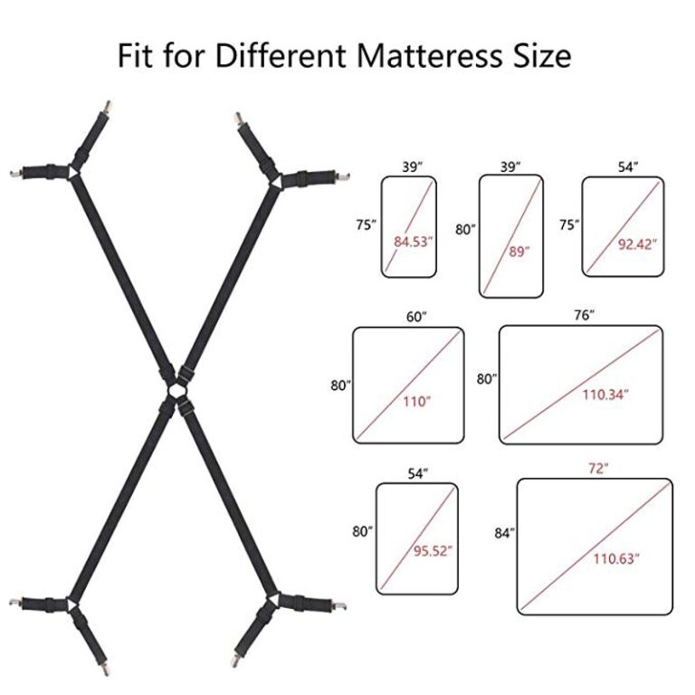 1 Készlet Keresztbe Állítható Ágyra Szerelt Lepedő Hevederek Harisnyatartók Markoló Tartó Rögzítő Kadbok Nyírógépek Otthoni Textíliák Szervezése - Image 3