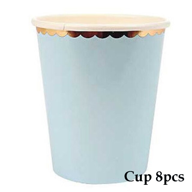 Blue Cup 8pcs