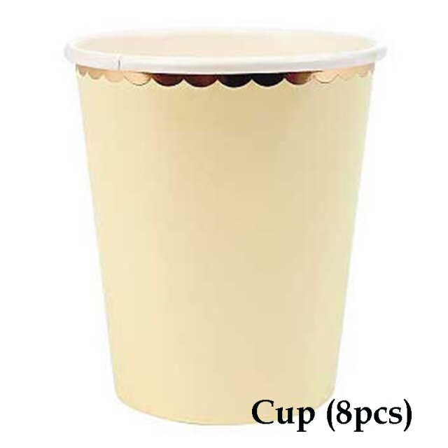 Yellow Cup 8pcs