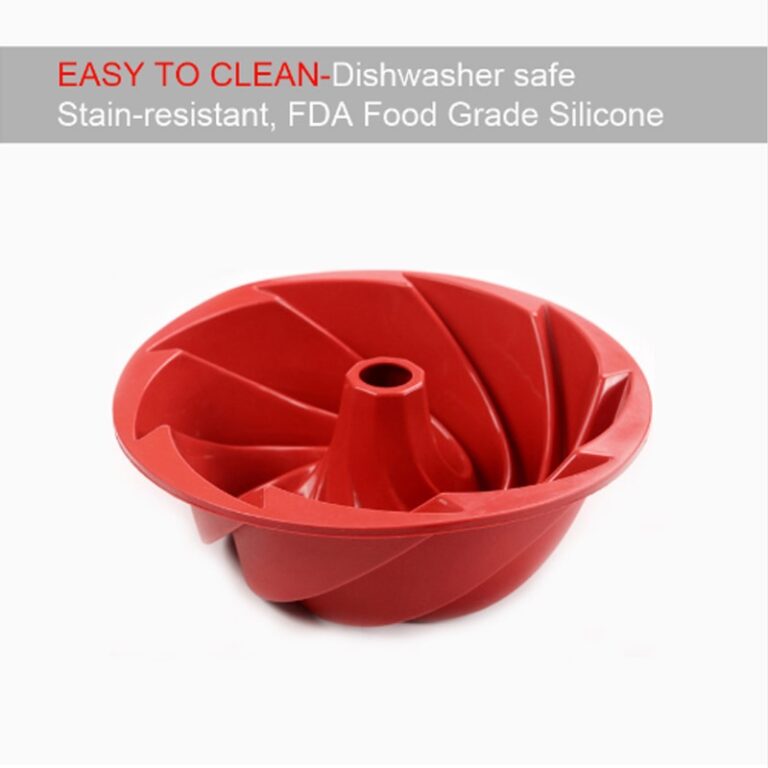 Nagy Spirál Alakú Ételminőségű Szilikon Bundt Tortaforma 3D Hullámos Forma Kenyér Pékség Sütőeszközök - Image 3