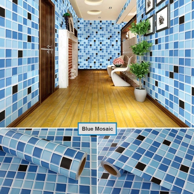 blue mosaic