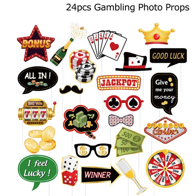 Gambling photo props