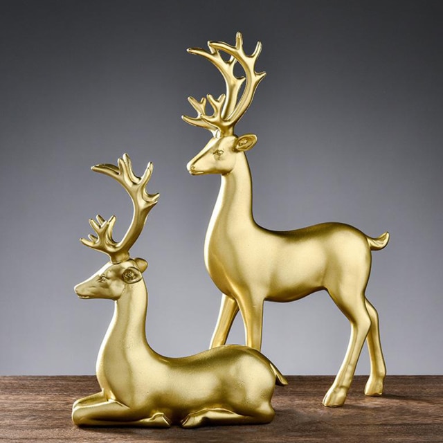 Golden Elk Deer
