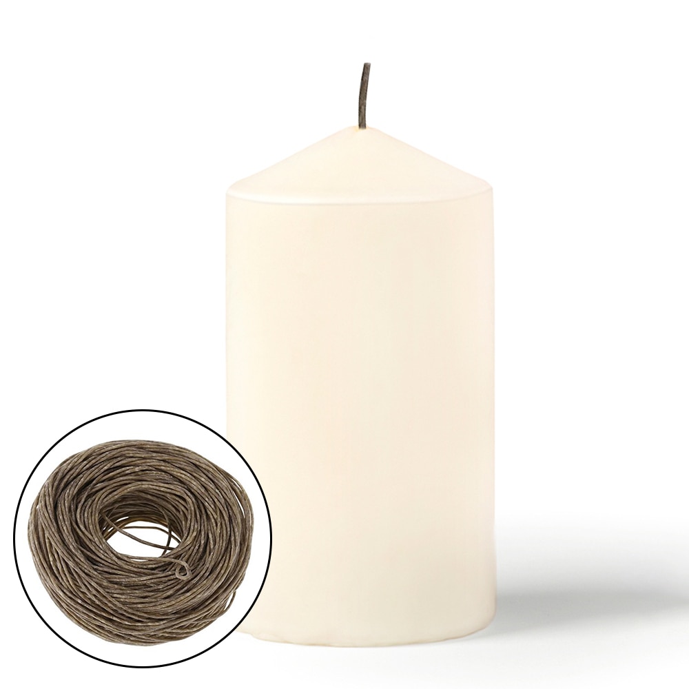 100% Szerves Kenderkanál Természetes Méhviasz Bevonattal -Barkácsgyertya-Kanócok Cseréje 61M-Es Gyertya Magkeverék - Image 3