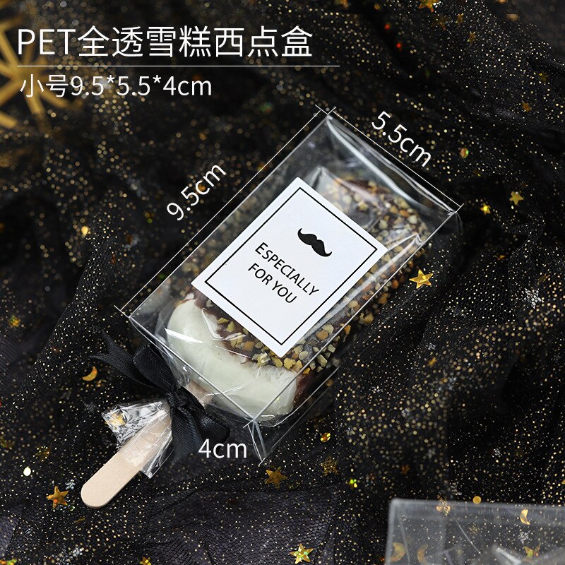 10Db Szilikon Popsicle Fagylaltdoboz Csokoládé Sütik Cukorka Műanyag Tároló Doboz Fagylaltozó Akril Tükör - Image 3