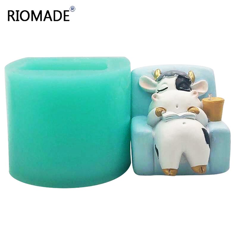 2021 Évi Tehenek Szilikon Penész Barkácsolás Csokoládé Desszert Torta Fondant - Image 3