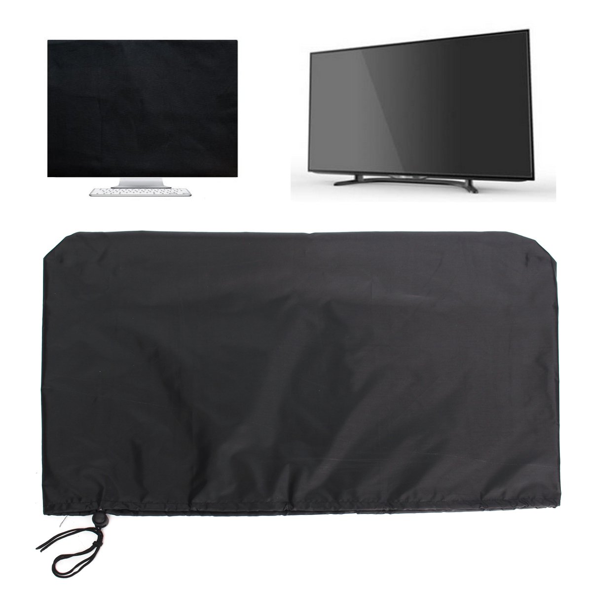 24 Colos Számítógép Borítók Otthoni Pc Asztali Tv Monitor Dust Cover Zsinórral Poliészter Lcd Képernyő Védő Tok 61X35Cm - Image 3