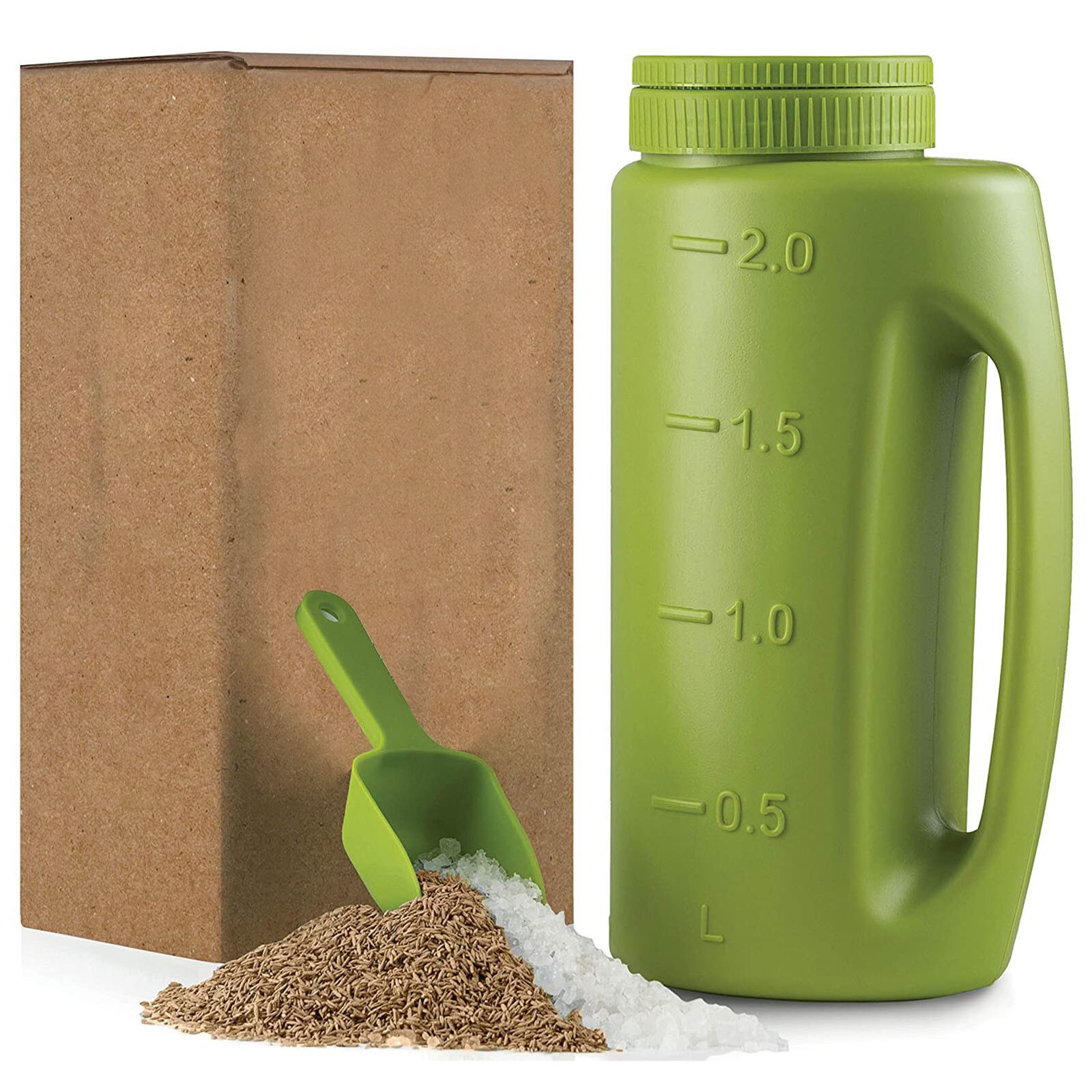 40 # Kéziszámítógép Lyukméret Gyeptrágya Vetőmag-Só Műtrágya Edény Palack Öntöző Só Rázógép - Image 3