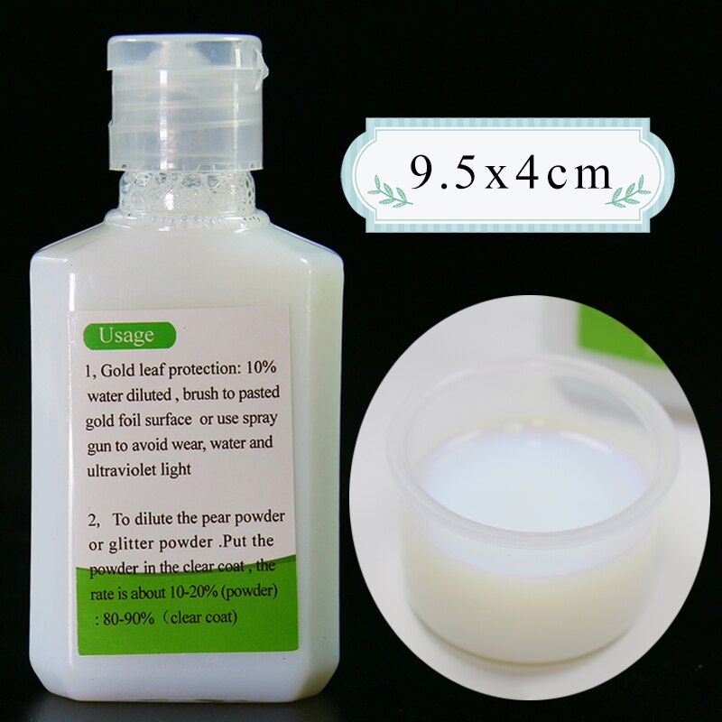 60Ml Arany Levélfólia Védőolaj Kézműves Dekorációhoz Tiszta Kabát - Image 3