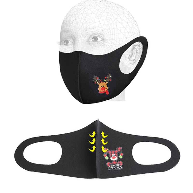 8Pc Karácsonyi Dekoráció Party Maszk Felnőtt Rafelhasználható Ajándékok Divatmaszk Noel Évi Kellékek - Image 5