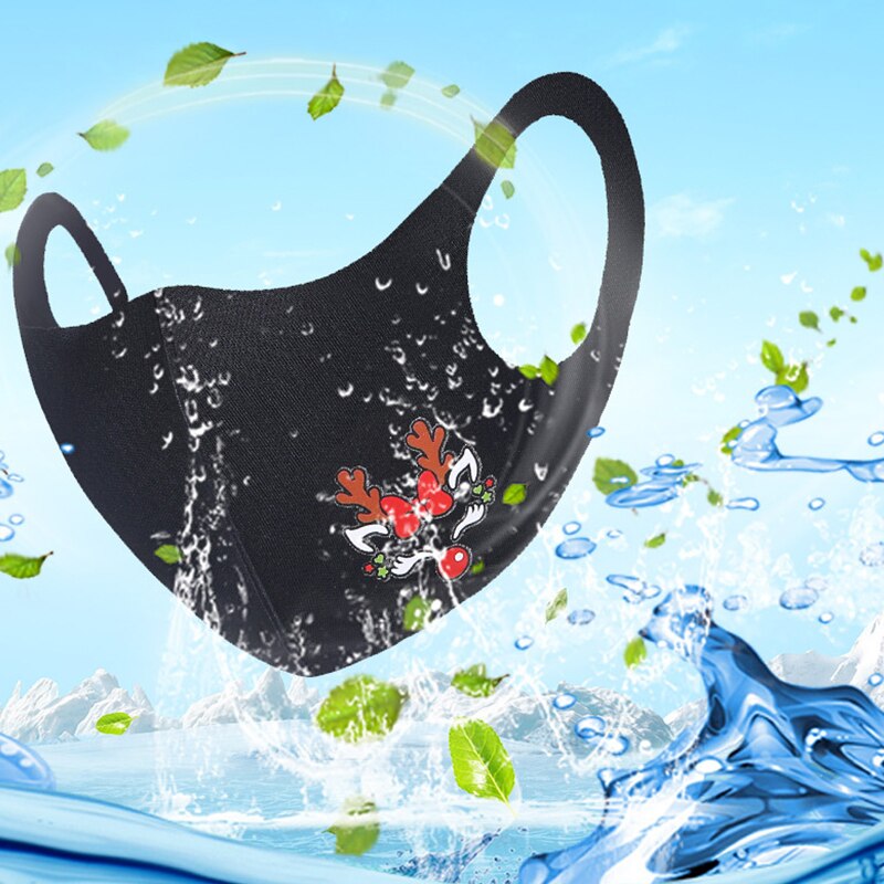 8Pc Karácsonyi Dekoráció Party Maszk Felnőtt Rafelhasználható Ajándékok Divatmaszk Noel Évi Kellékek - Image 2