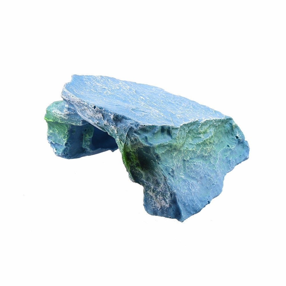 Kétéltűek Hideouts Műszikla Reptile Elrejtése Cave Lánctalpas Teknős Gyík Óriáscápa Platform Corner Rámpa Habitat Pet Supplies - Image 3