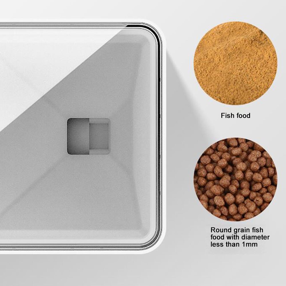 Akvárium Automatikus Haladagoló Háztartási Halak Tartálya Intelligens Digitális Kijelzős Időzítő Halétel-Adagoló 70 Ml - Image 3