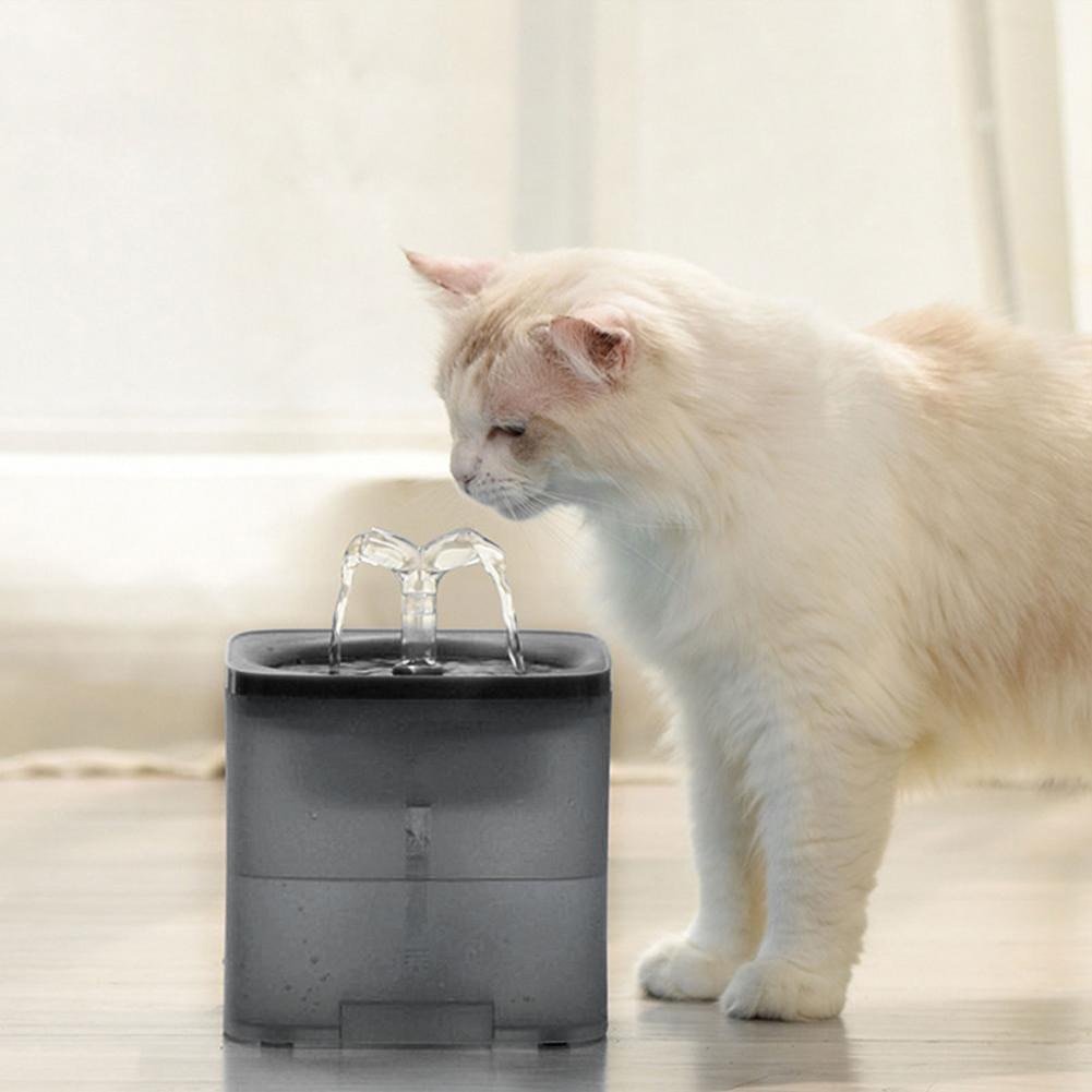 Automata Macskák Szökőkút Ivás 2.0L Automatikus Adagoló Vízforrás Macskához Kis Kutyák Szuper Csendes Kisállat-Kellékek