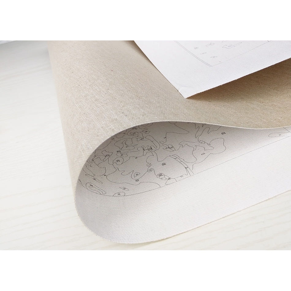 Chenistory Keret Four Seasons Fa Táj Diy Festés Számok Kit Festék, Vászon Festmény Kalligráfia Lakberendezés - Image 4