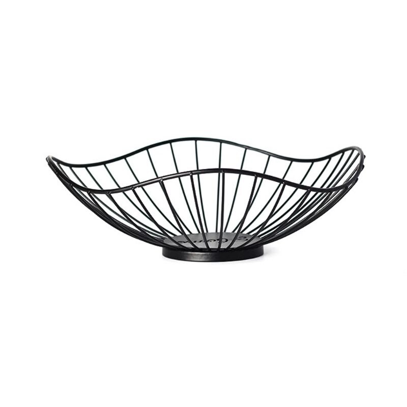 Creative-Iron-Fruit-Bowl-Countertop-Storage-Basket-for-Snacks-Fruit-Vegetables-Dropship-3 Kreatív Vasgyümölcs Tál Pulton Tároló Kosár Snackekhez Gyümölcs Zöldségek Csepphajó - Image 5