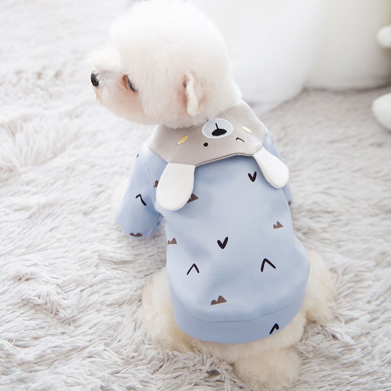 Cute-Print-Small-Dog-Coat-Winter-Warm-Pet-Clothes-for-Chihuahua-Shih-Tzu-Sweatshirt-Puppy-Cat-1 Aranyos Nyomtatás Kis Kutyakabát Téli Meleg Kisállat Ruházat Chihuahua Shih Tzu Pulóver Kiskutya Macska Kutyák Háziállatok - Image 3