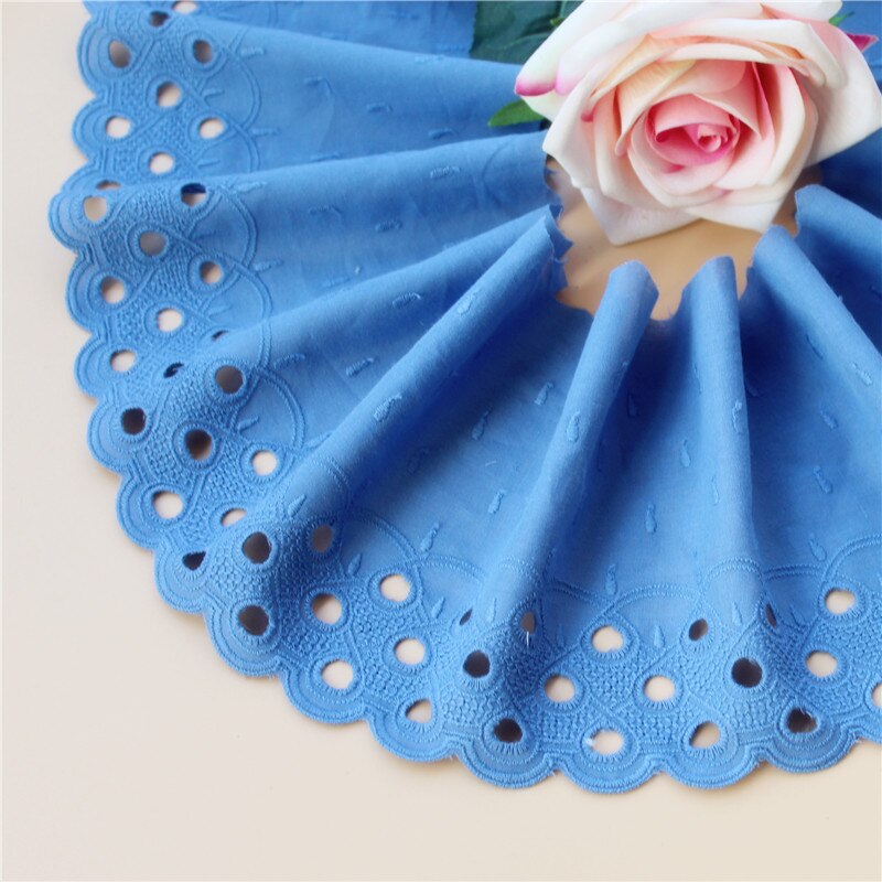 Exquisite-Cotton-Embroidery-Lace-Openwork-Cotton-Cloth-DIY-Clothing-Accessories-Curtains-width-15cm-RS3034-1 Kiváló Pamut Hímzés Csipke Áttört Pamutszövet Diy Ruházati Kiegészítők Függöny Szélessége 15Cm Rs3034 - Image 3