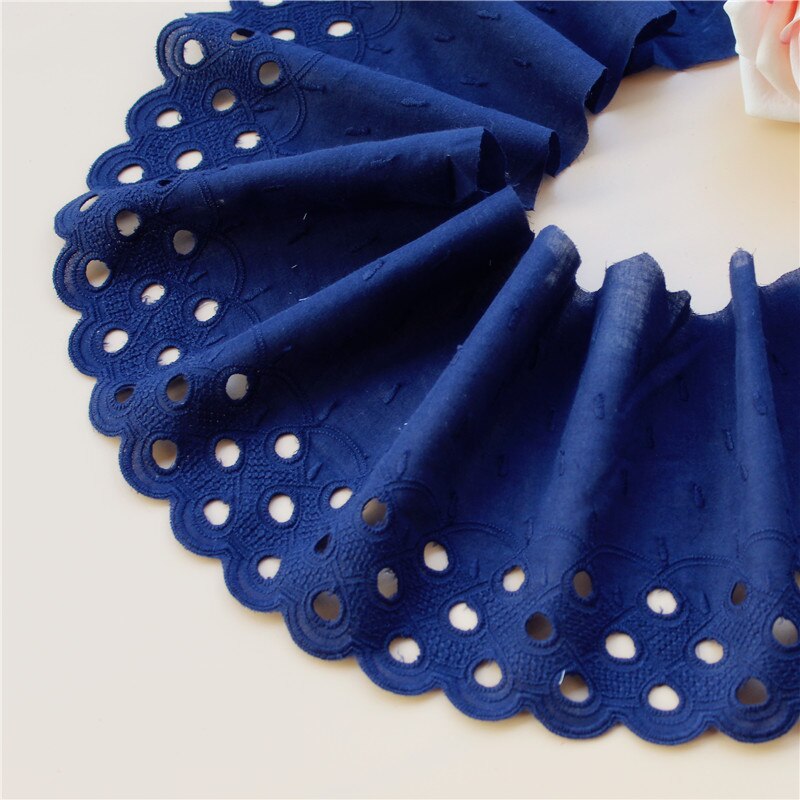 Exquisite-Cotton-Embroidery-Lace-Openwork-Cotton-Cloth-DIY-Clothing-Accessories-Curtains-width-15cm-RS3034-3 Kiváló Pamut Hímzés Csipke Áttört Pamutszövet Diy Ruházati Kiegészítők Függöny Szélessége 15Cm Rs3034 - Image 5