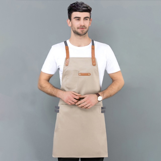Khaki apron