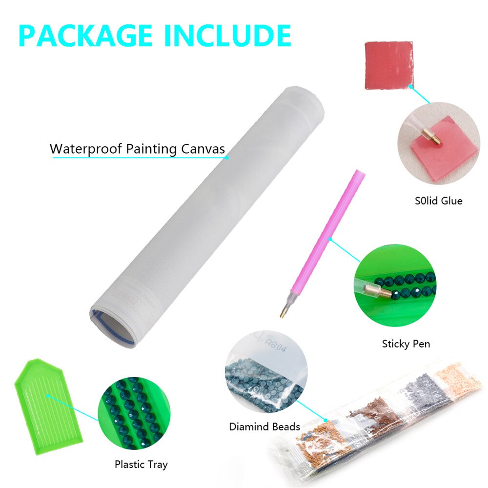 Kerek Teljes Gyémánt 5D Táj Festmény Pillangó Virág Diy Hímző Készlet Lakberendezési Dísztárgyak - Image 4