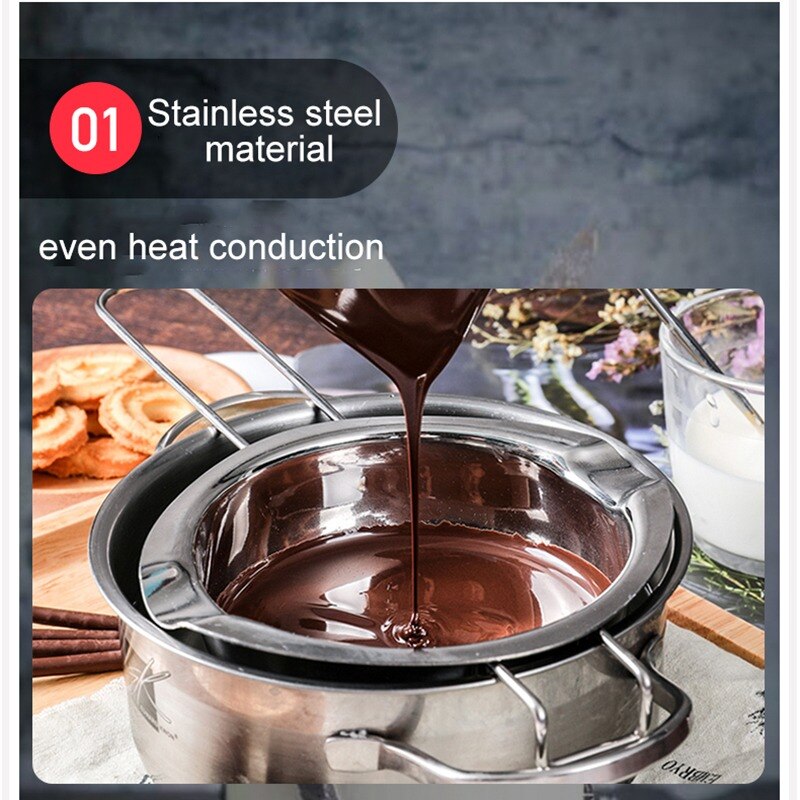 Stainless-Steel-Long-Handle-Wax-Melting-Pot-DIY-Scented-Candle-Soap-Chocolate-Butter-Melting-Pot-Handmade-1 Rozsdamentes Acél Hosszú Fogantyú Viasz Olvasztótartó Olvasztótégely Kézzel Készített Szappanos Csokoládé Eszköz - Image 3