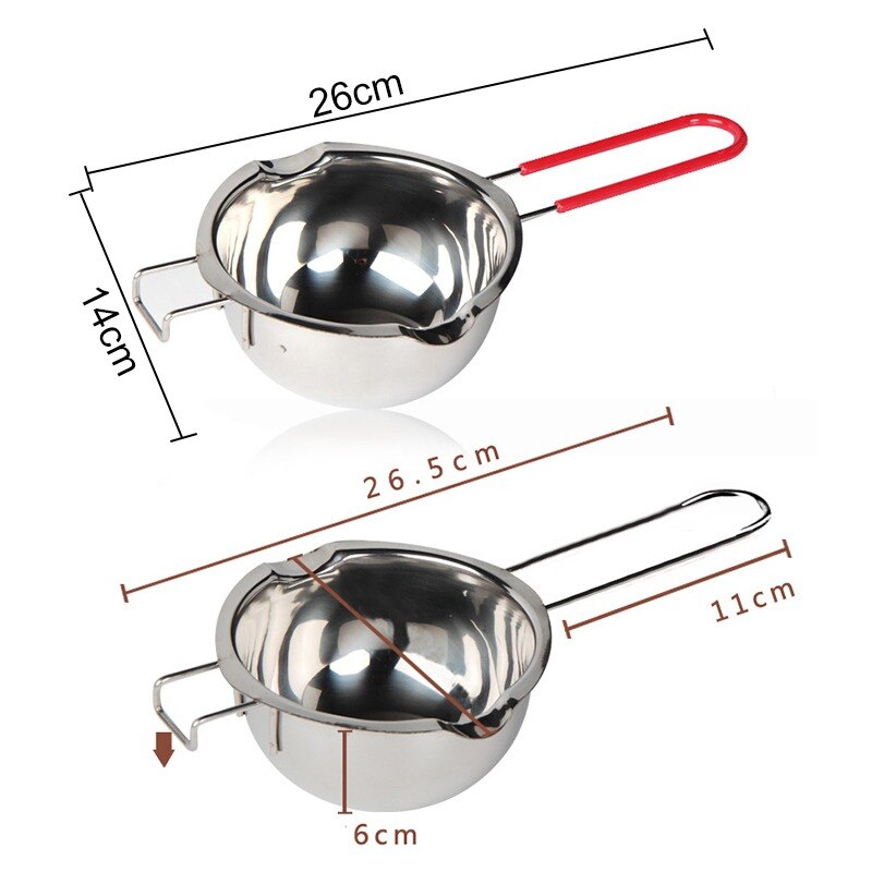 Stainless-Steel-Long-Handle-Wax-Melting-Pot-DIY-Scented-Candle-Soap-Chocolate-Butter-Melting-Pot-Handmade Rozsdamentes Acél Hosszú Fogantyú Viasz Olvasztótartó Olvasztótégely Kézzel Készített Szappanos Csokoládé Eszköz - Image 2