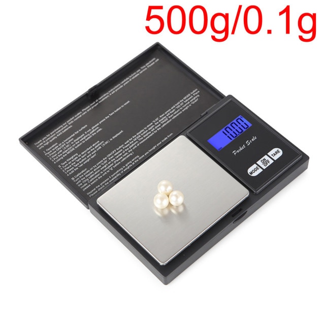 500g 0.1g Black