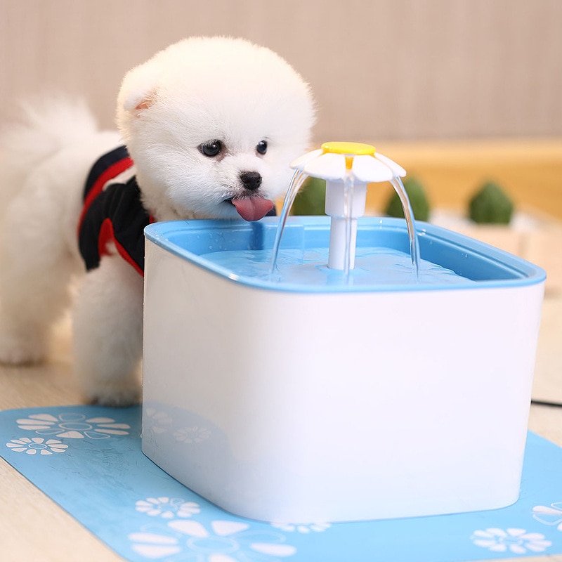 Automatic Pet Water Szökőkút Macska Kutya Elektromos Itatótál Ivóvíz Vízadagoló Hármas Szűrők Házi