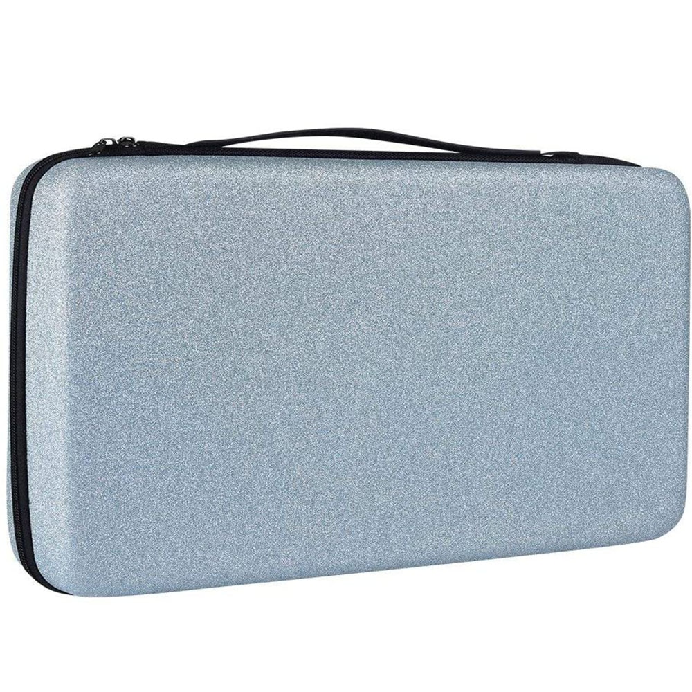 Extra-Large-Essential-Oils-Storage-Case-for-112-Bottles-Organizer-Holder-for-YoungLiving-Plant-Therapy-Doterra Extra Nagy Illóolaj Tároló Tok 112 Palackhoz, Szervező Tartó A Youngliving, Növényterápia És Doterra Fényes Ezüst Tapadásmentes - Image 1