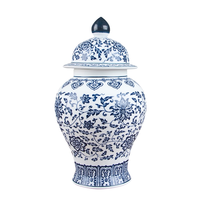 Jingdezhen Antik Porcelán Kék És Fehér Általános Tartálykannák Teáskanna Tároló Tartályok