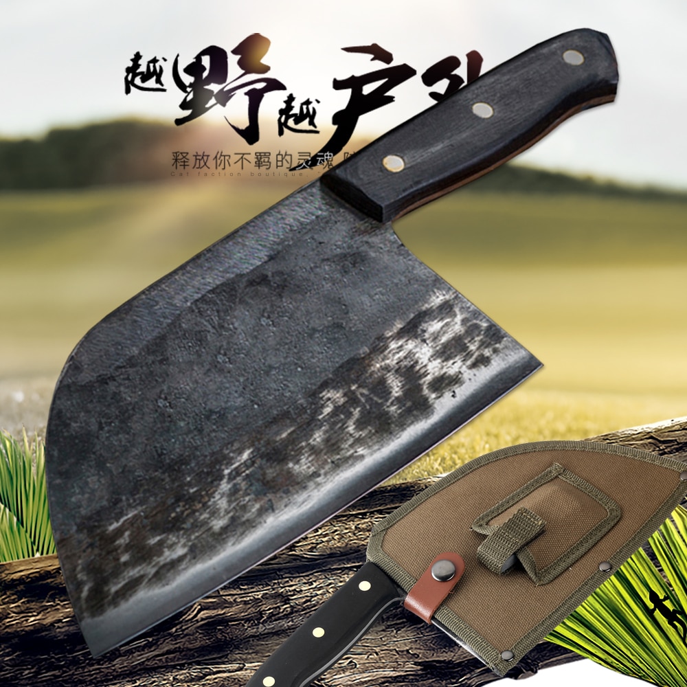 KKWOLF-butcher-forged-cleaver-knife-chefs-knife-profesional-sashimi-santoku-japanese-chef-knife-har-case-sunnecko Kkwolf Hentes Kovácsolt Hasító Kés Szakácsok Professzionális Sashimi Santoku Japán Séf Har Sunnecko Konyhai Acél - Image 1