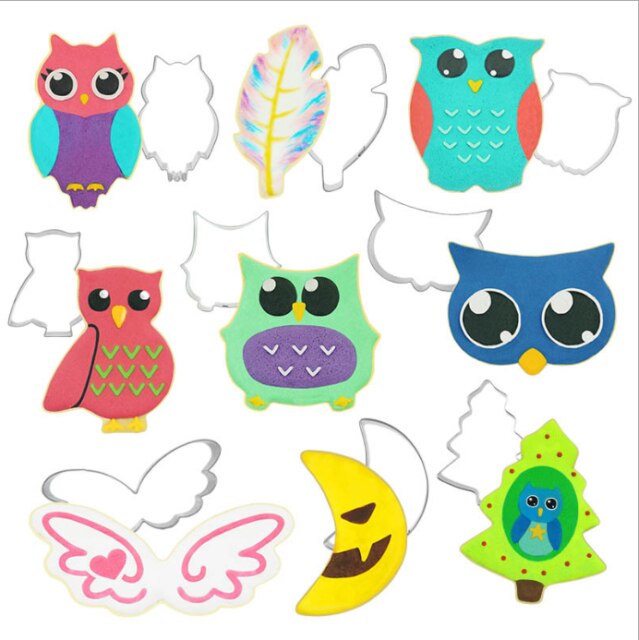 9 piece set-owl