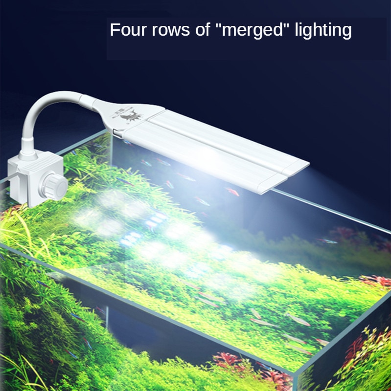 100V-240V-Adjustable-Fish-Tank-Four-Row-Lamp-Lights-Led-Aquarium-Lighting-Multi-mode-And-Multi 100V-240V Állítható Haltartályos Négysoros Lámpavilágítású Akváriumi Világítás Többfunkciós És - Image 1