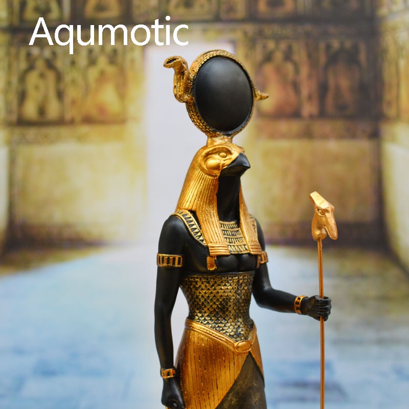 Aqumotic War Of God Horus Isis Son Szobor Dekoráció Emlékmű Ókori Egyiptomi Mitológia 1Db Eagle Snake Scepter