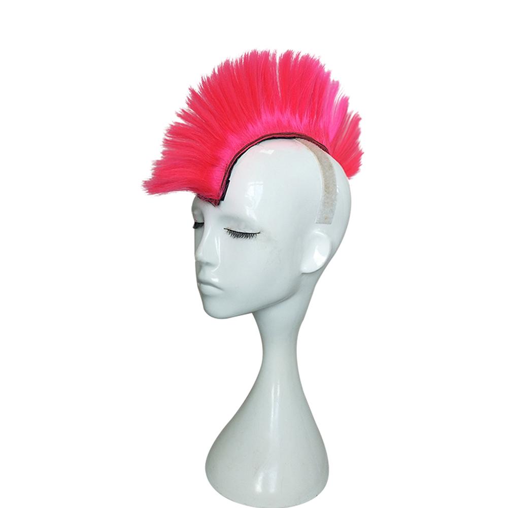 Színes Kakasdomb Dekoráció Fejfedők Halloween Motorkerékpár Sisak Paróka Vegyi Szálas Mohawk Stílus Haj - Image 5