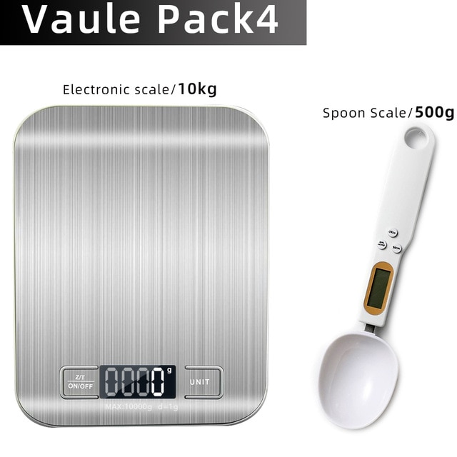 with spoon scale