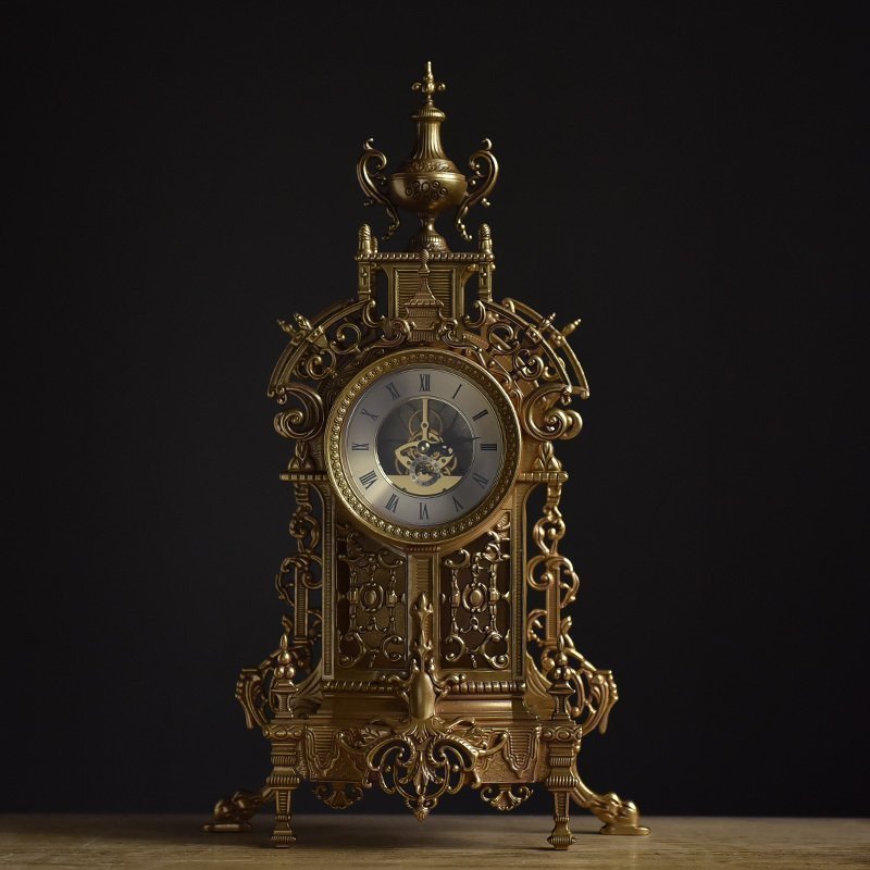 Europe-type-restoring-ancient-ways-large-desk-clock-sitting-room-personality-fashion-creative-American-style-archaize Európai Típusú Helyreállítása Ősi Módon Nagy Íróasztal Óra Nappali Személyiség Divat Kreatív Amerikai Stílusú - Image 1