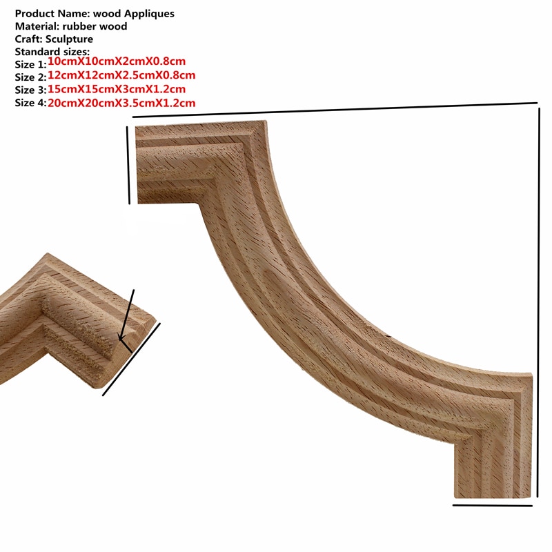 Runbazef Virágos Fa Faragott Sarokréteg Faragó Matricaszekrény Keret Fal Vintage Lakberendezési Dekorációs Kiegészítők - Image 2
