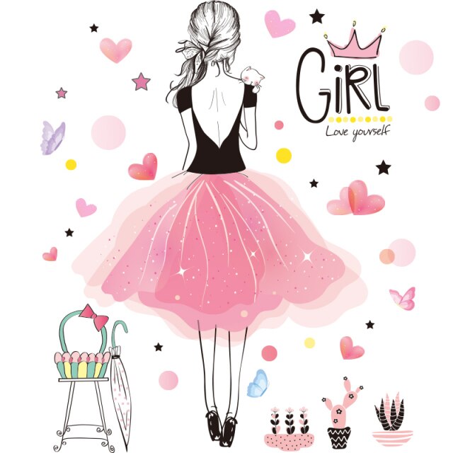 Girl sticker 2