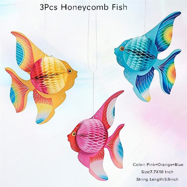 3Pcs Honeycomb Fish