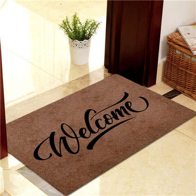 Print Welcome Brown