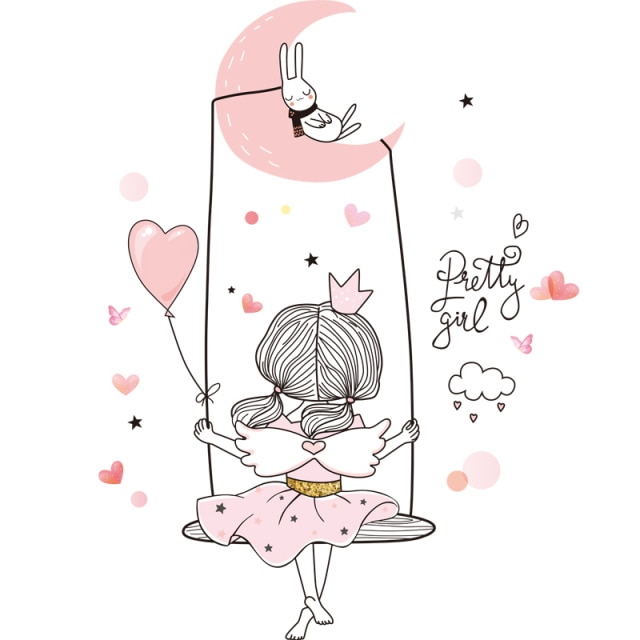 Girl sticker