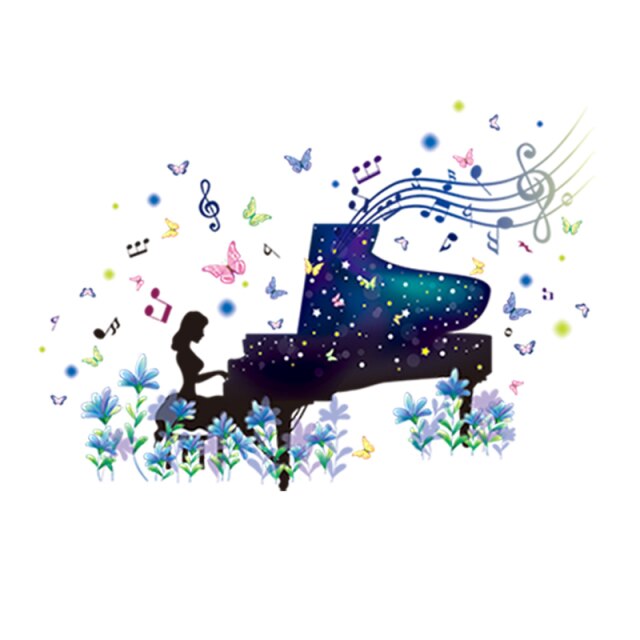 piano sticker